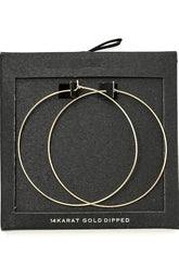 Gold OR Silver Dipped Classic Hoops